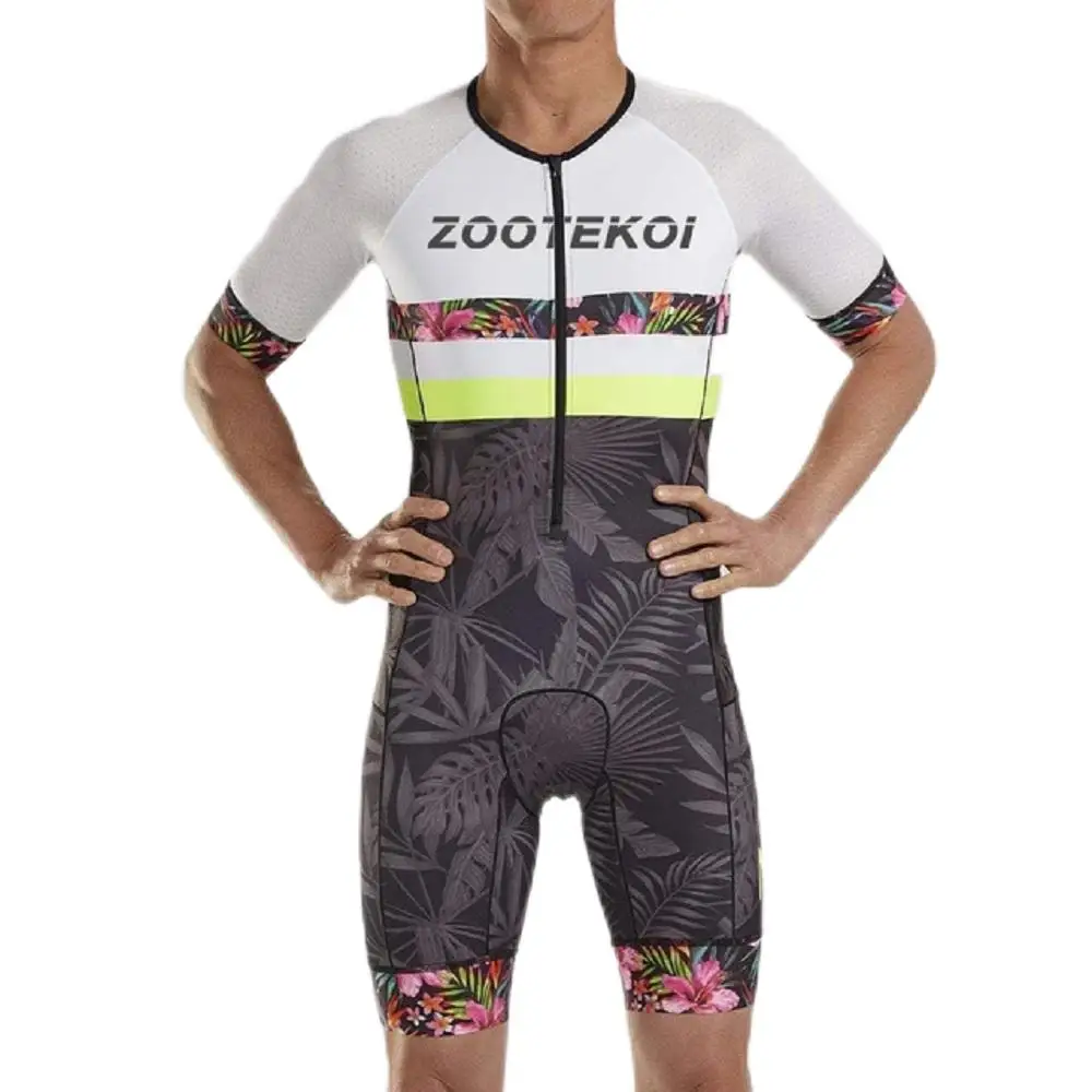 Triathlon Cycling Kit - Zootekoi yaz erkek triatlon Skinsuit bisiklet